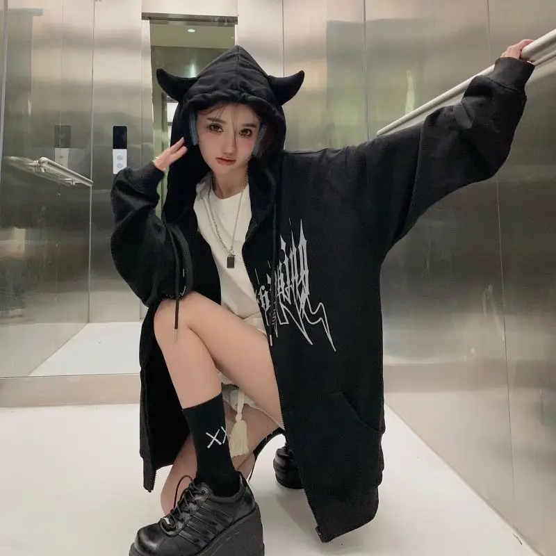 パーカー ONE POINT OVERSIZED ZIP HOODIE レディース S3051ebede66246b6b7da84348bee7