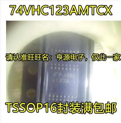 

10PCS New Original 74VHC123AMTCX V123A TSSOP16