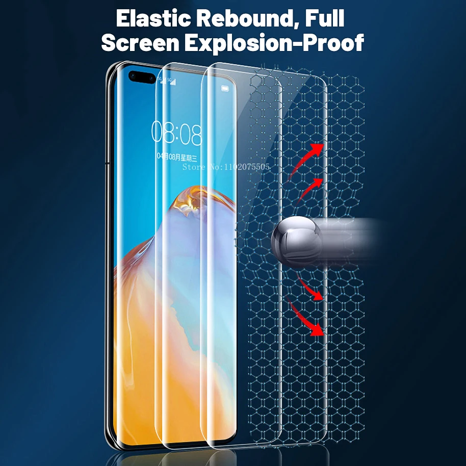 Premium Hydrogel Screen Protector Set - Full Coverage, Soft, Durable Film (3-Pack)