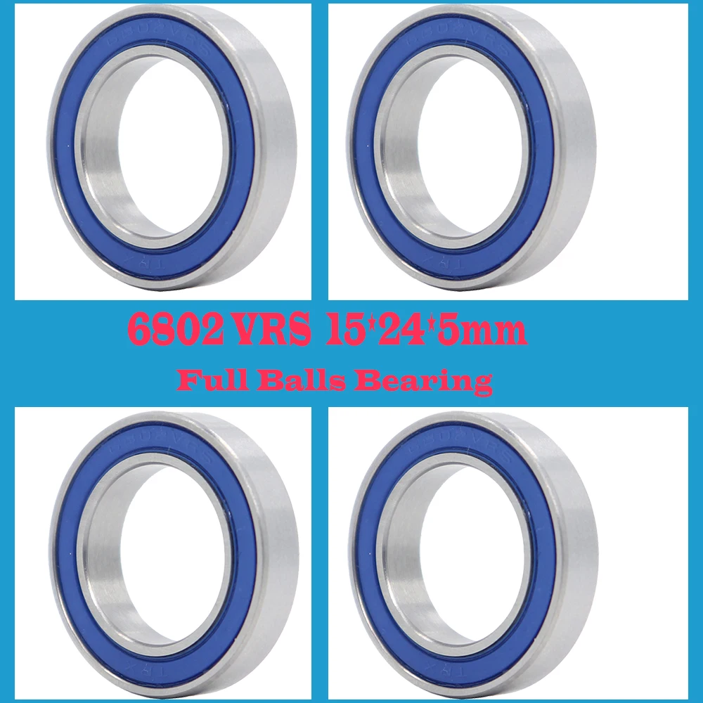 6802 VRS MAX Bearings 15*24*5mm PCS Bike Pivot Chrome