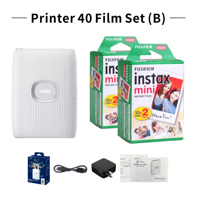 Fujifilm-instax miniリンク2インスタントフォトプリンター,写真印刷 