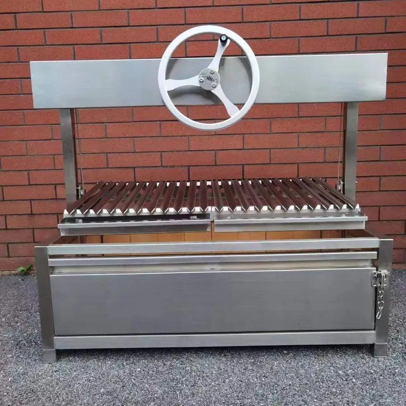 40 New Charcoal Stainless Steel Adjustable Height Asado Parrilla BBQ 40-new-charcoal-stainless-steel-adjustable-height-asado-parrilla-bbq