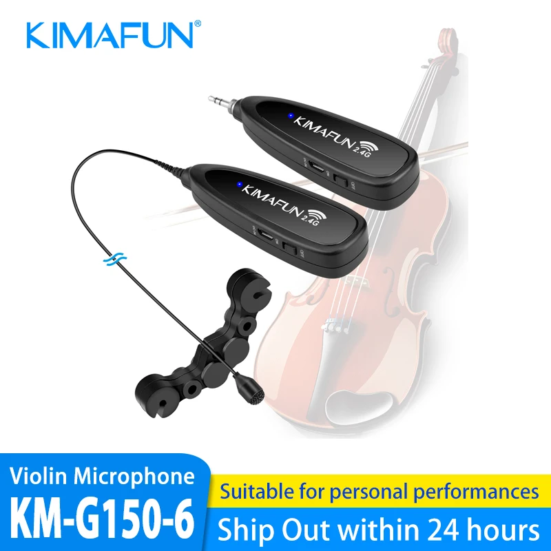 KIMAFUN 2.4Gワイヤレス サックス マイク クリップオン楽器用マイク Amazon | KIMAFUN 2.4Gワイヤレス サックス マイク クリップオン