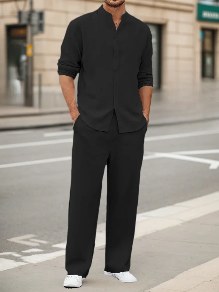 طقم رجالي خريفي قطعتين