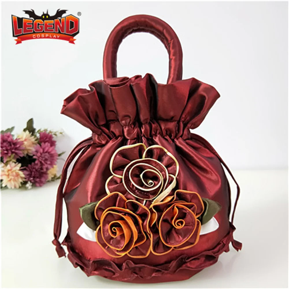 Historische Ära Kordel zug Eimer Handtaschen Dame Vintage viktoria