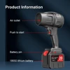 Handheld Car Hair Dryer Cleaning Violent Air Gun Jet Fan Electric Powerful Turbine Turbo Fan Upgraded Version Storm Turbo Fan 4