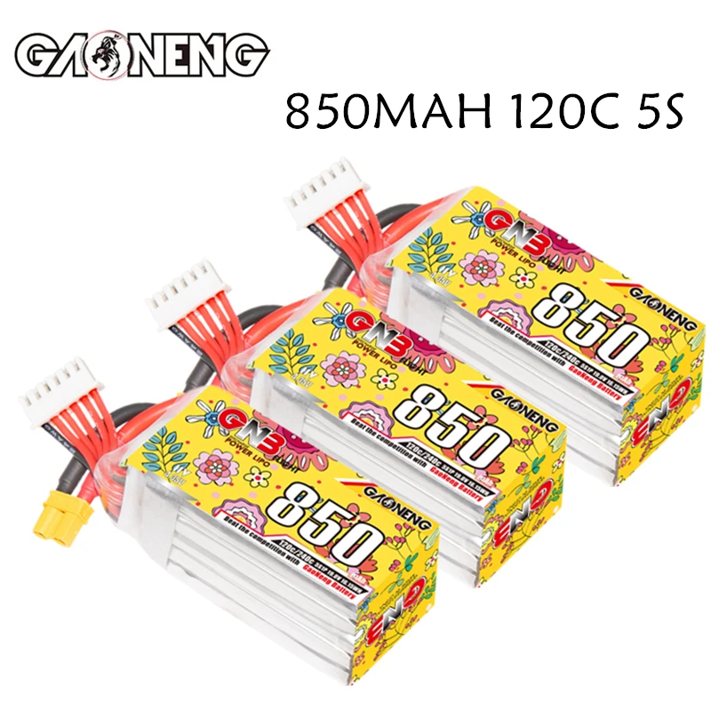 

RC FPV Racing Drone Battery GNB 5S 19.0V 850mAh Lipo Battery For FPV Racing Drone RC Quadcopter Helicopter Parts 19.0V Battery