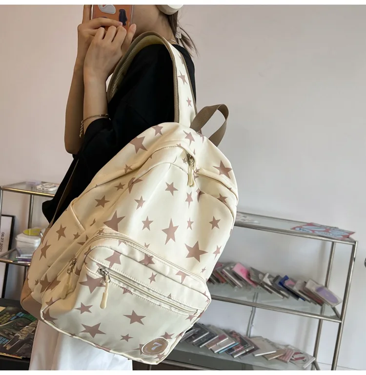 Kawaii Starry Large Capacity Harajuku College Backpack