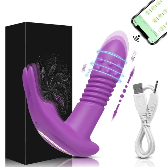 Thrusting Vibrator for Women APP Rotating Telescopic Dildo Remote Control G Spot Massage Clitoris Stimulator Sex Toy for Women 14