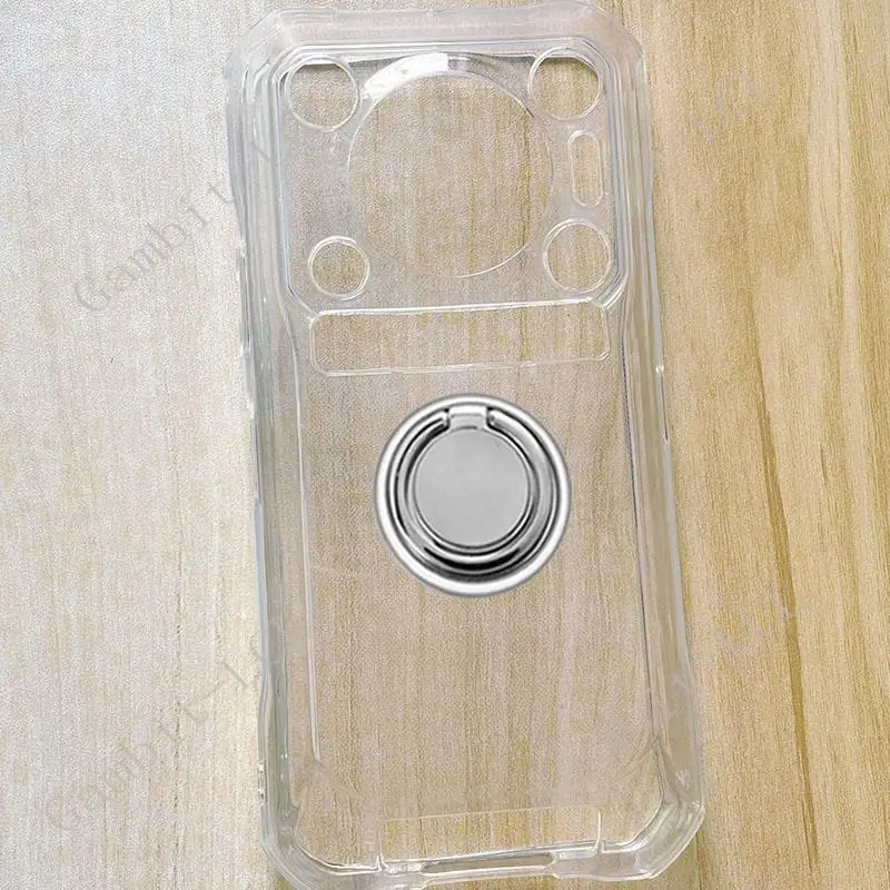 Durable TPU Soft Silicone Phone Case with Back Ring Holder Bracket - 2023 Edition