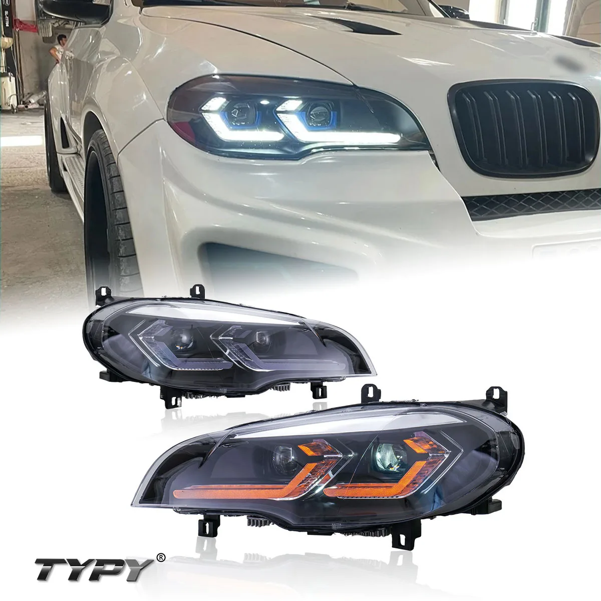 

TYPY Original Wholesale Price Auto Headlight Assembly For BMW X5 E70 2007-2013 Upgrade Modified LED Taillight