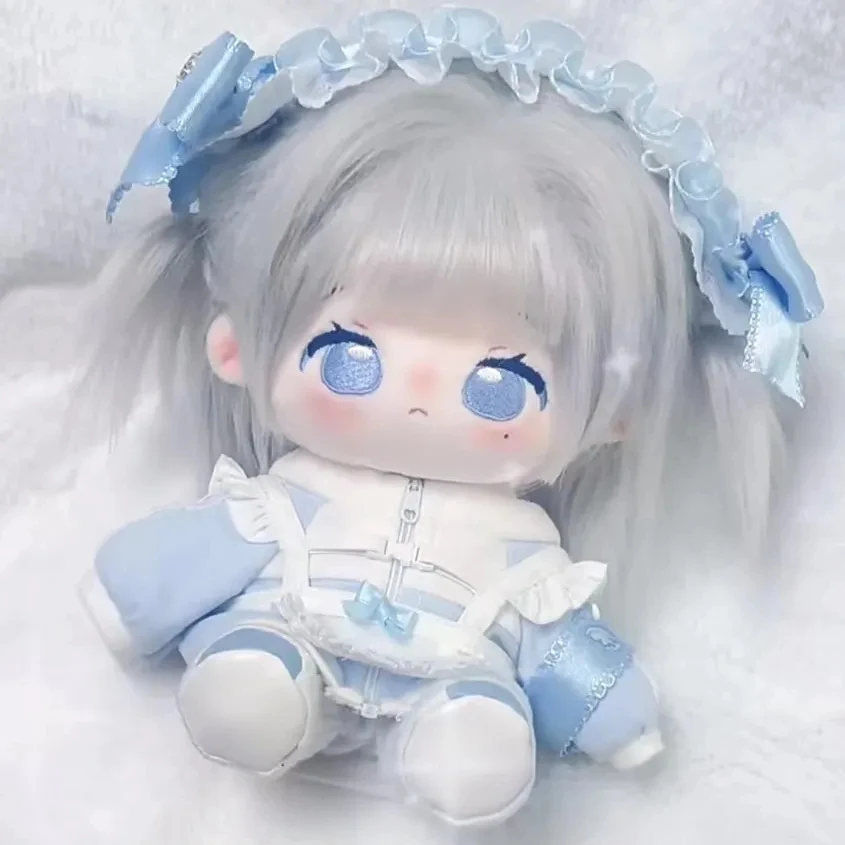 

20cm No Attribute Plush Cotton Doll Sweet Big Eye Comic Girl Change Clothes Plushie Pillow Cotton Plushie Cosplay Birthday Gift