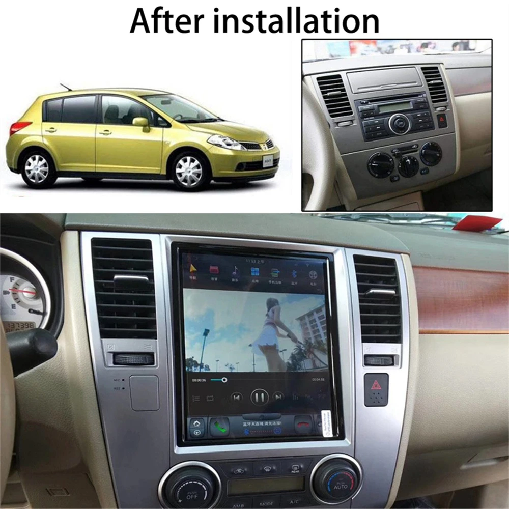 

Вертикальный экран 2 Din в стиле Тесла для Nissan Tiida C11 2004-2013 Android автомобильное радио GPS-навигация мультимедийный плеер головное устройство 4G