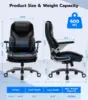 Big and Tall Office Chair with 5D Adjustable Arms, 600lbs Ergonomic Executive Chair with Adjustable Lumbar Support, Fabric and P 2