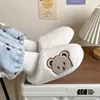 Winter Cartoon Bear Slippers Women Men Fashion Cute Fluffy Slippers Winter Warm Lovers Fur Casual Confinement ShoesTG03 2