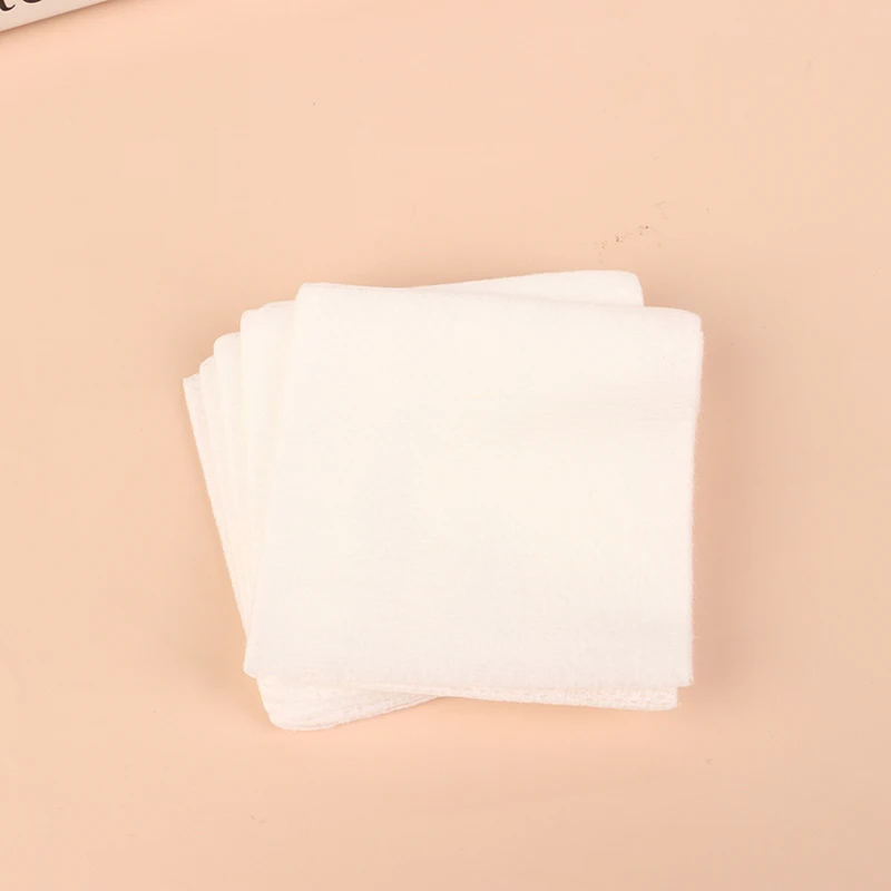 Toallitas de papel de algodón sin pelusa, herramientas de maquillaje, esponja de gasa no tejida blanca para el cuidado de heridas, 5/100/200 piezas