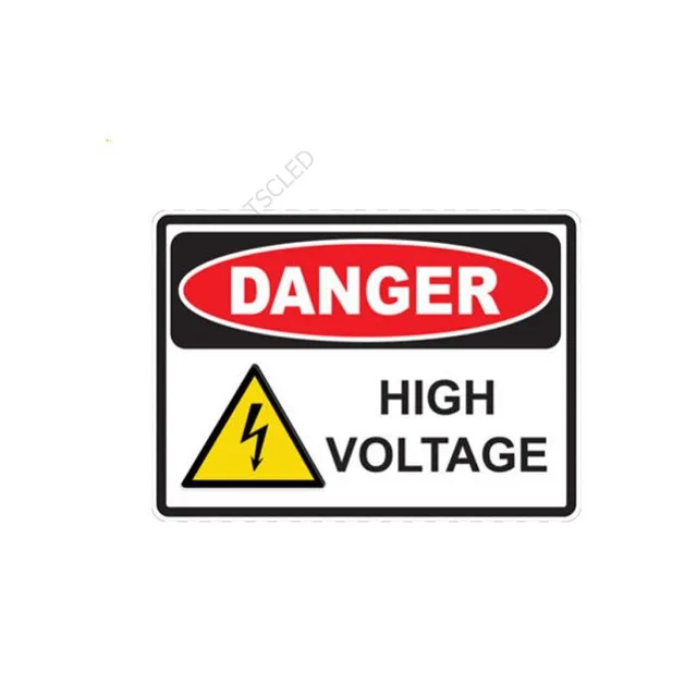 

Funny danger high voltage creative car Sticker