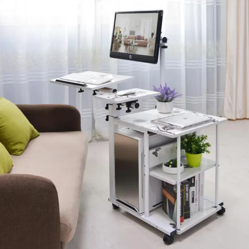 Simple Bed Side Laptop Desk With Stand Lazy Computer Desk Bed Pc Desk Desktop Table Home Rotating Moveable Laptop Tables clean sewage separation mop lazy man rotating mop