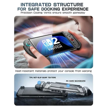 SUPCASE Dockable Case For Nintendo Switch 2 2025 Blade Series TPU Grip Protective Cover Compatible with Joy-Con Controller Gifts 2