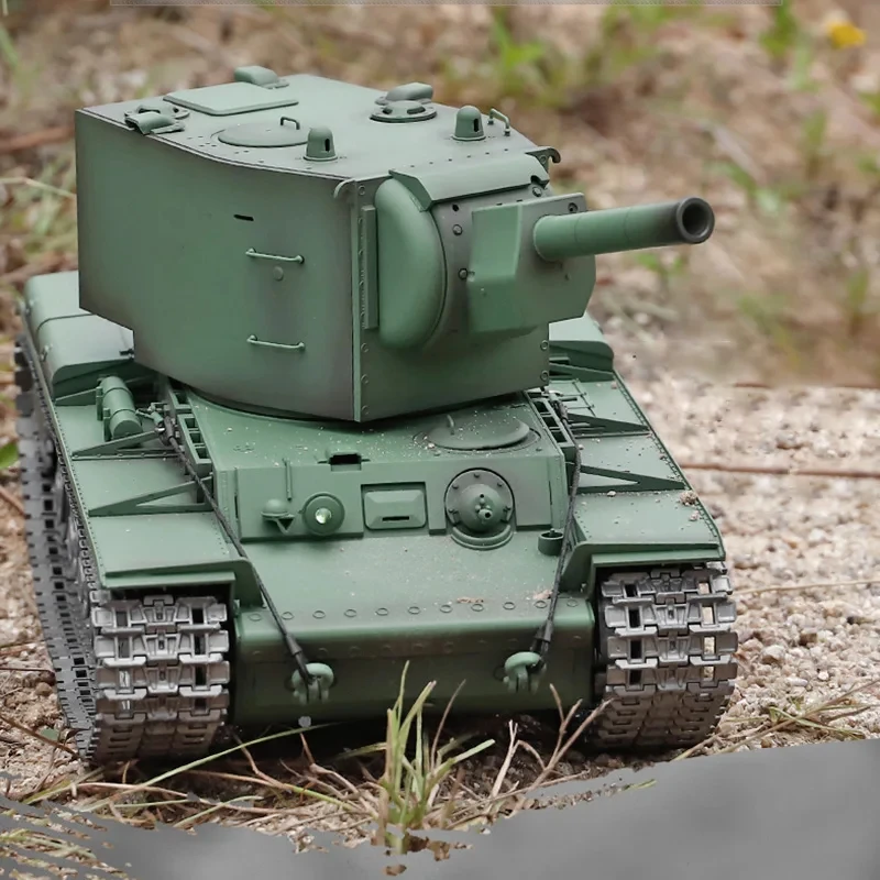 1:16 Henglong 3949-1 Soviet KV-2 Rc Military Tracked Vehicle 7.0 Version Simulated Smoke Device Electric Tank Model 3