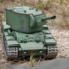 1:16 Henglong 3949-1 Soviet KV-2 Rc Military Tracked Vehicle 7.0 Version Simulated Smoke Device Electric Tank Model 3