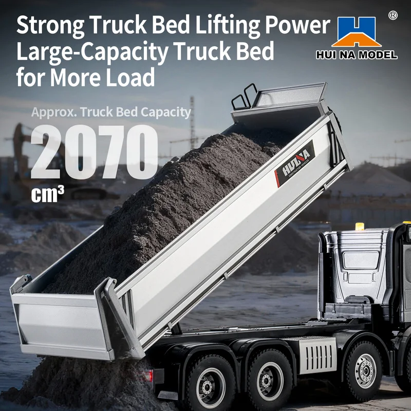 Alloy Remote Control Dump Truck Mixer RC Toy Model