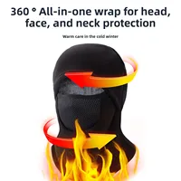 Зимняя велосипедная мотоциклетная теплая шапка, маска для лица 2-в-1, ветрозащитные морозостойкие шапочки Skullies для мужчин и женщин — изображение 4