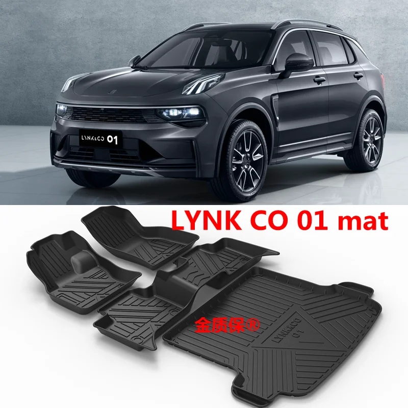 

Подходит для 2021-2024 LYNK CO 01 автомобильный коврик allпогодный напольный коврик LYNK CO 01 Коврик для багажника полный комплект Trim to LYNK CO 01 водонепроницаемый коврик
