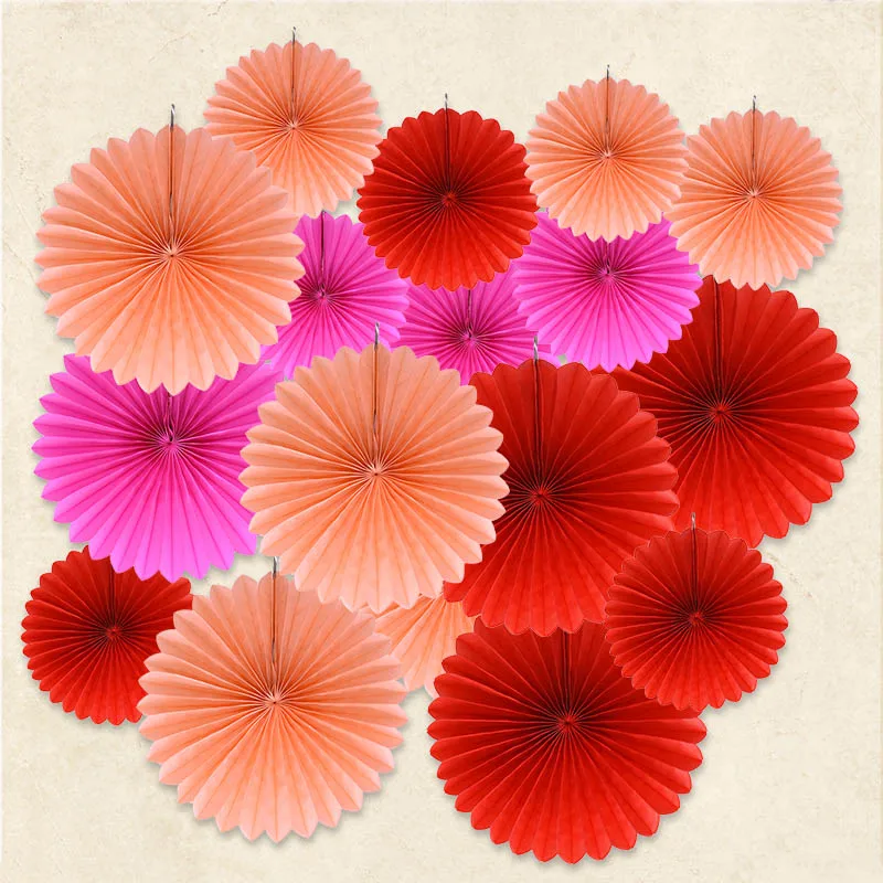 

Creative Party Decoration Origami Flower Fan Round Snowflake Lantern For Kindergarten Birthday Wedding Festival DIY Craft 20Pcs