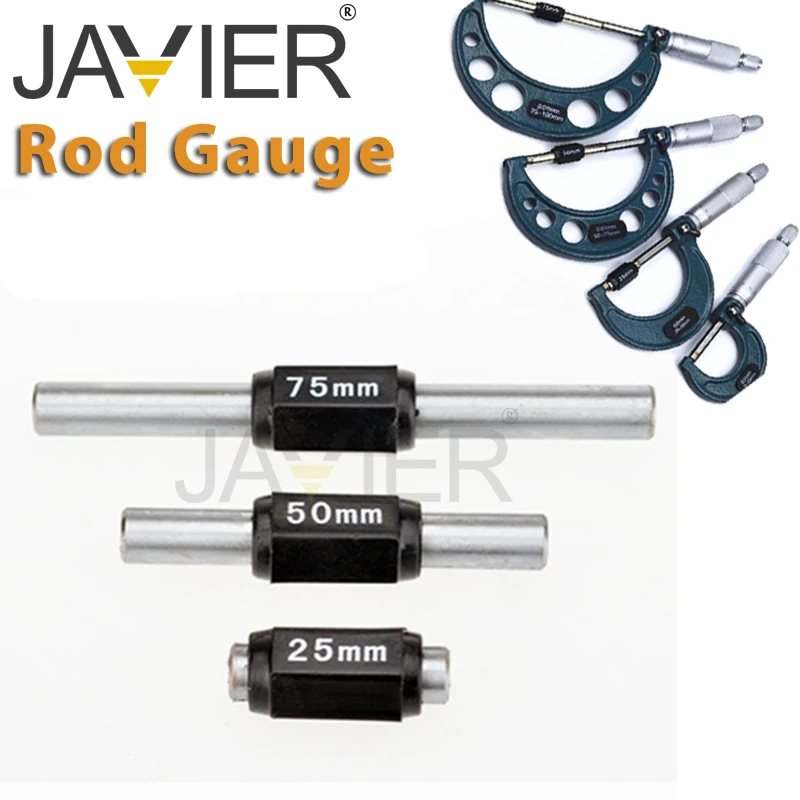 Caliper Micrometer Calibration Gauge Set: Reference Rod, Block, and Ring Accessories for Inner and Outer Diameter Measurements