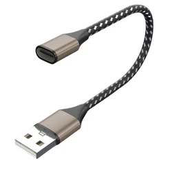 Premium USB - C Extension Cable - High - Speed Data Transfer Adapter (Black)