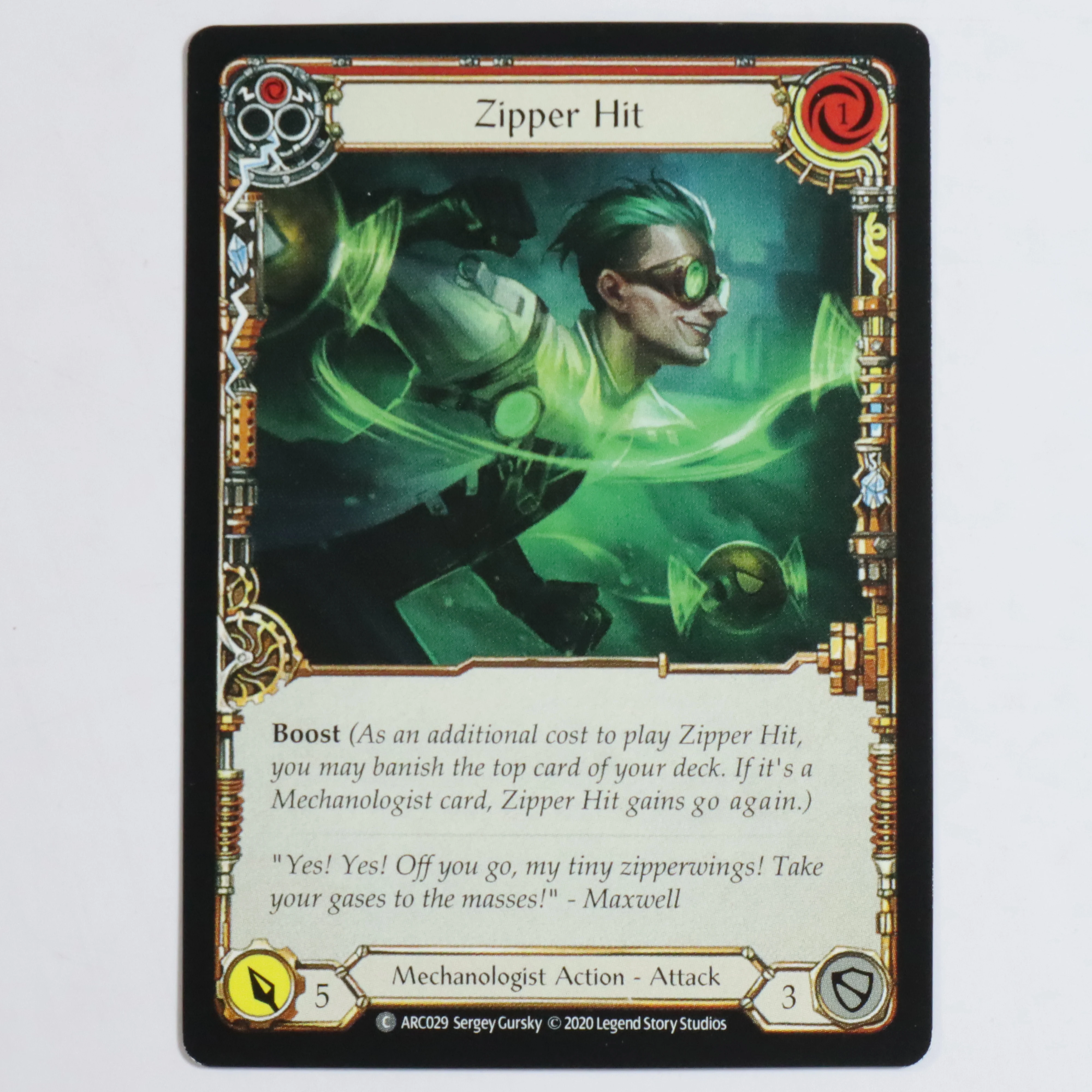 【未使用】Grasp of the Arknight FAB FAB Proxy Game Card TCG Regular Code ARC and 1HP Version Series