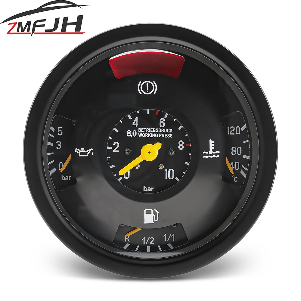 Multi-functional 4 in 1 Meter Oil Pressure Water Temp Fuel Level Gauge 0025405847 Combination Meter For Car Truck 24V Customized car gauge cluster