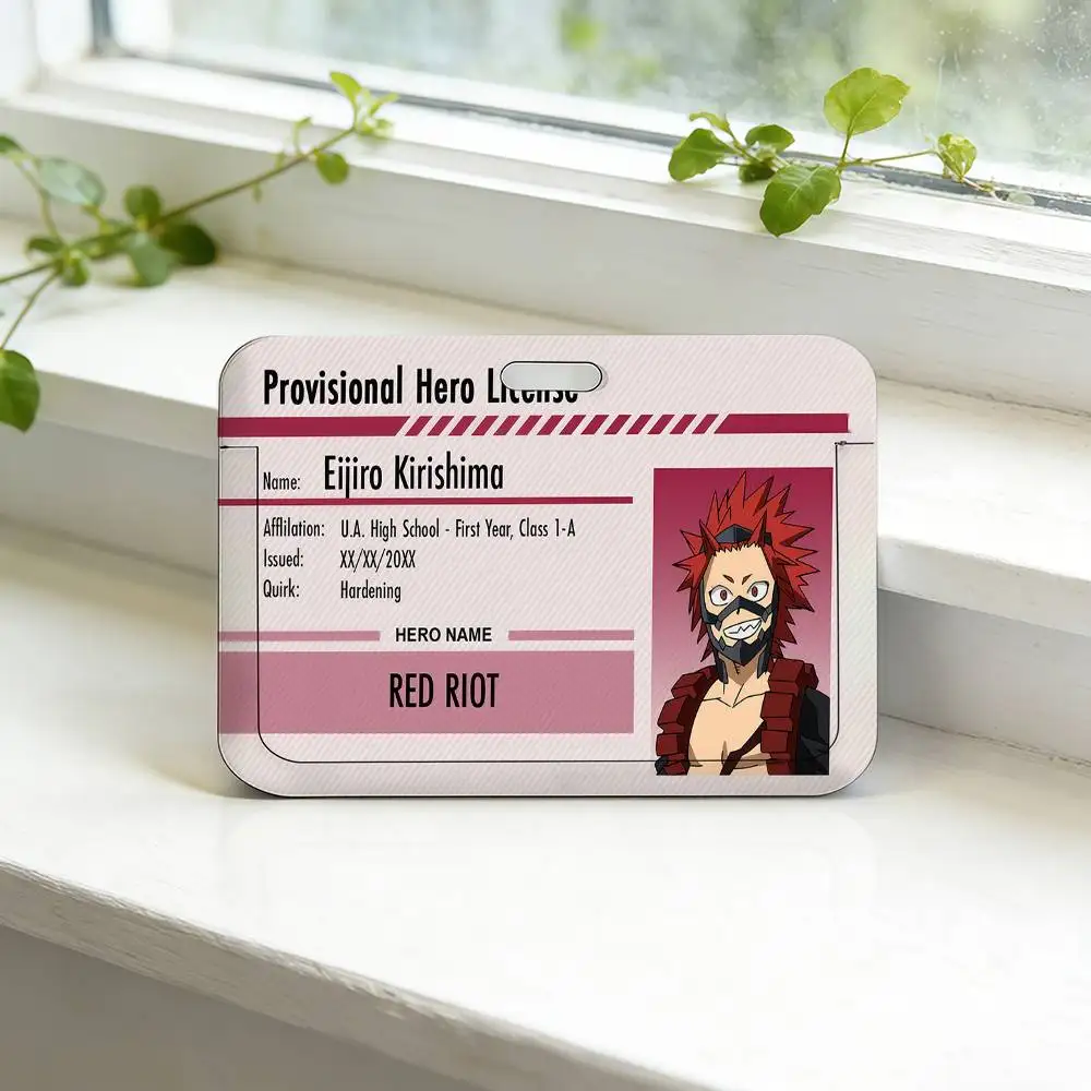 Anime My Hero Academia Lizenz-Ausweishalter mit Umhängeband, Anhänger, Schlüsselanhänger, Arbeitsausweishülle, Geschenk – Detail 13