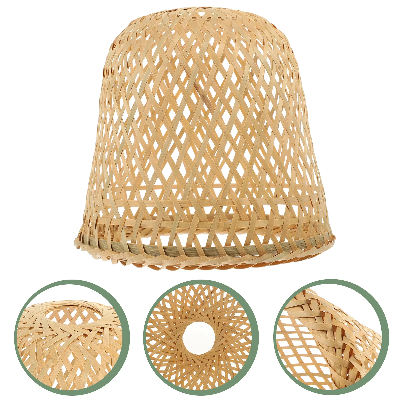 

Lamp Shade Light Cover Lampshade Pendant Bamboo Rattan Ceiling Shades Wicker Woven Chandelier Hanging Table Bulb Floor Cage