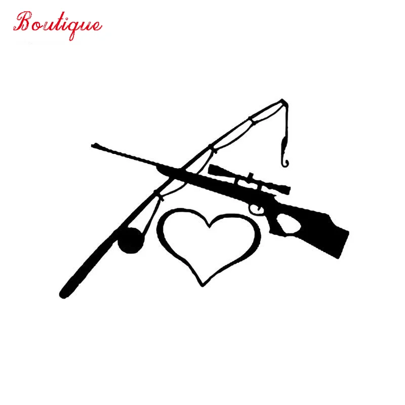 

Cover scratch waterproof warning love fishing and hunting decoration car sticker label diesel off road accessories PVC