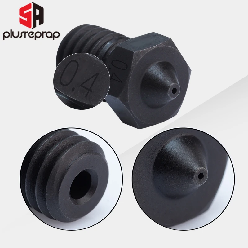 Bico de para Impressão Pei Peek Fibra de Carbono 1.75 mm Filamento 5aplus v6 Qualidade Superior Aço Inoxidável - Imagem 3