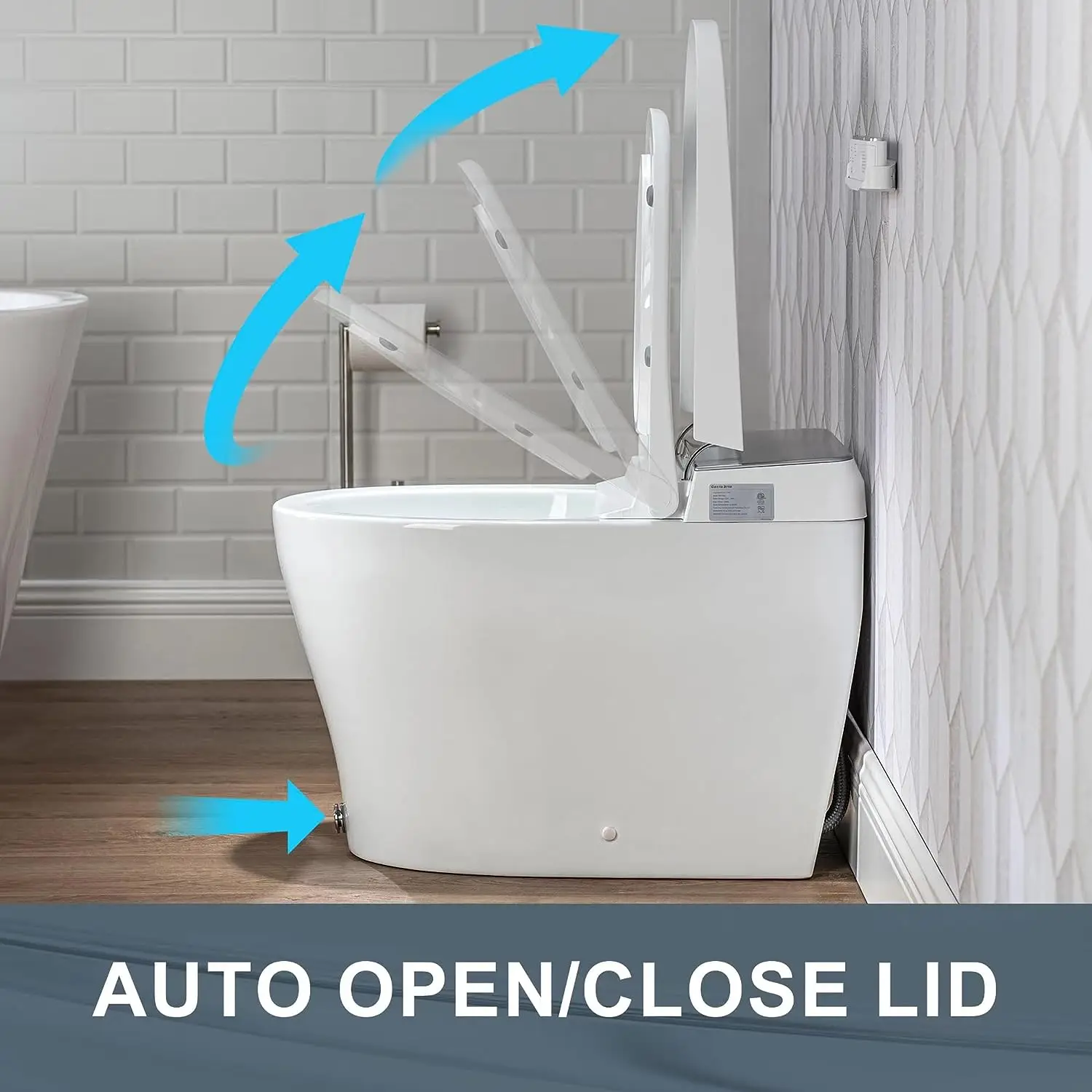 YYHC-Digital display independent tankless intelligent automatic flushing intelligent toilet bidet 2