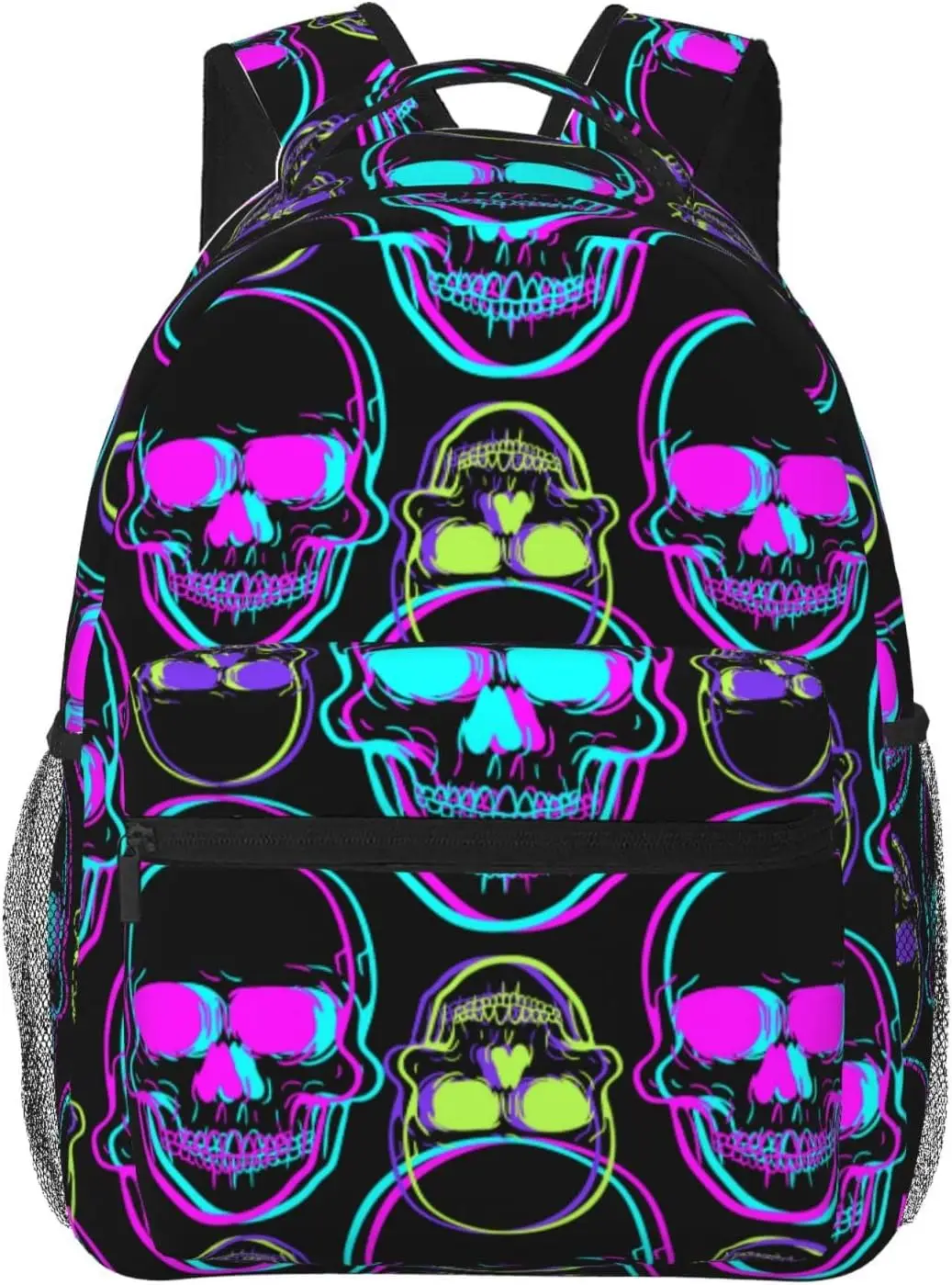 Skulls Lightweight Backpack for College, Travel, and Casual Use