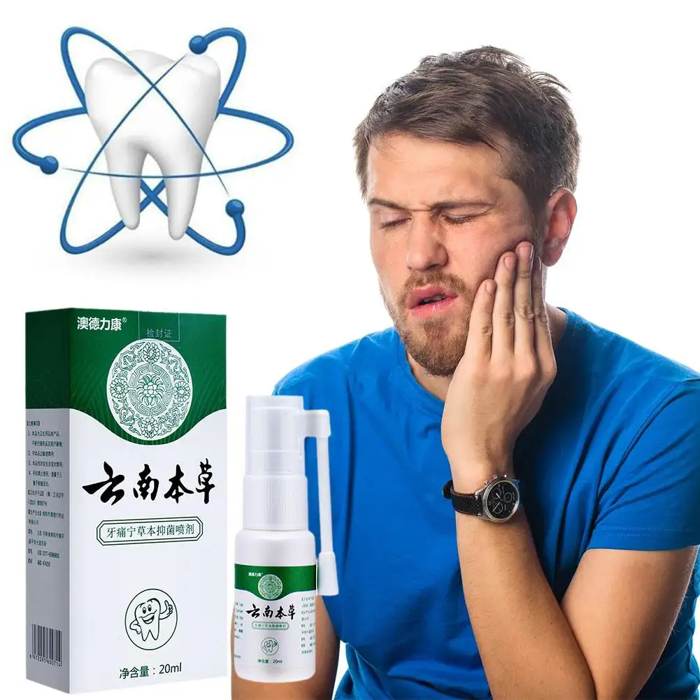 Teeth Health Product Tooth Pain Relief Treatment Spray Toothache Cure Teeth Dahurica Periodontitis Remover Decay Killer Medicine Cleaner Angelic I3N8