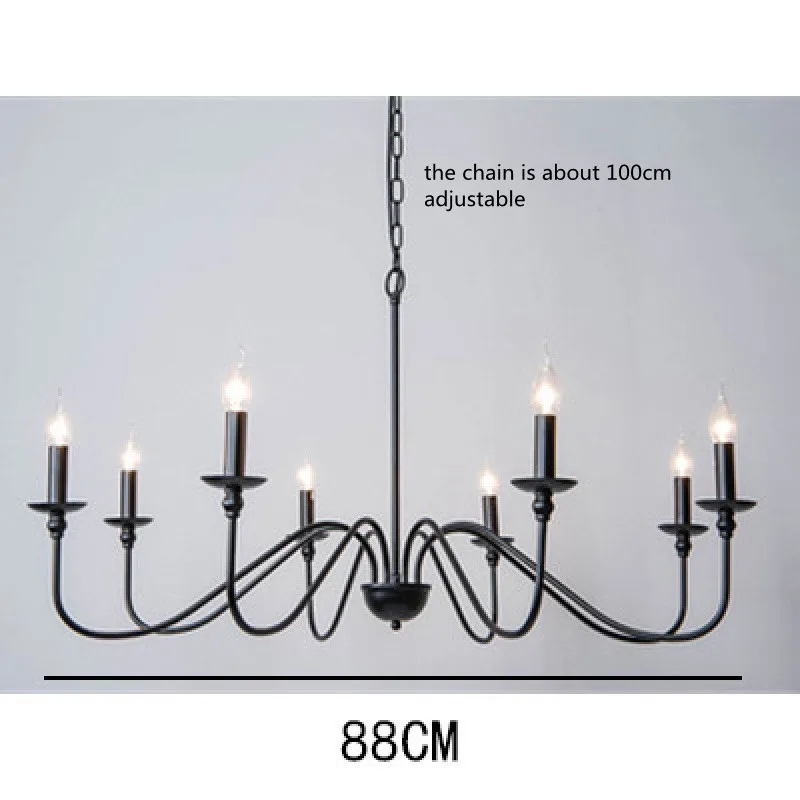 الرجعية لوفت غرفة المعيشة أضواء الثريا E14 خمر الن...