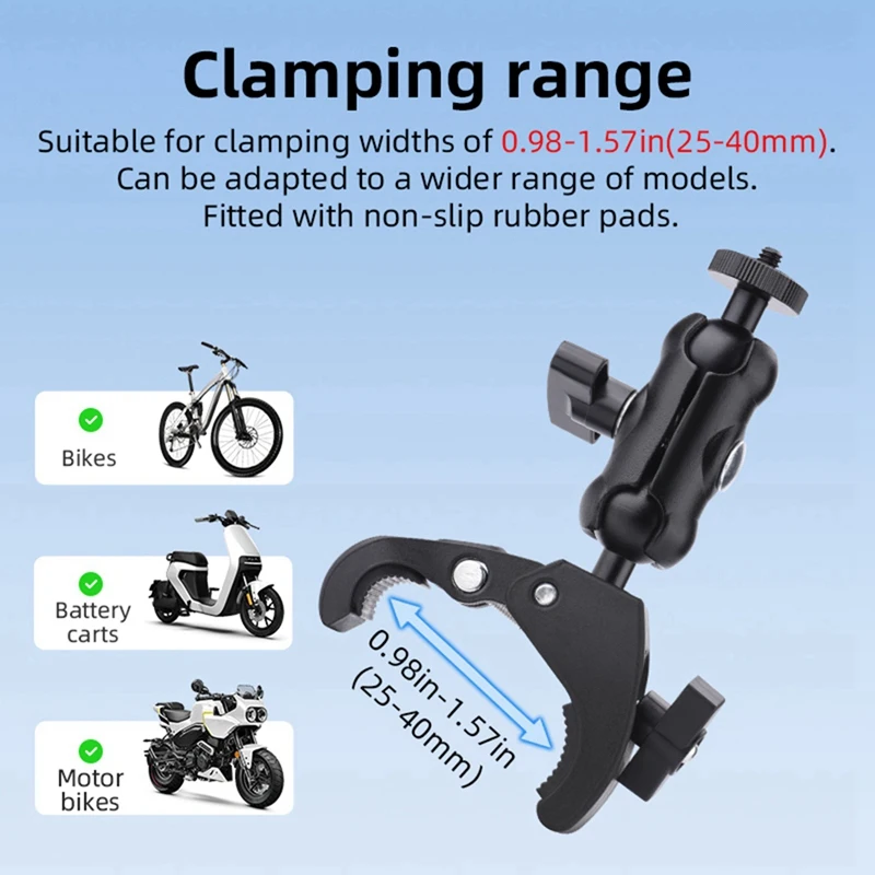자전거 거치대 마운트, DJI RC/RC2 2 RC 리모콘용, 오토바이 핸들바 마운트, 미니 4 프로/미니 3 프로용 액세서리