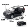 1/43 Toyota Land Cruiser Prado Car Toy For Children Diecast Metal Sport SUV Miniature Model 1:43 Pull Back Collection Gift Boys 6