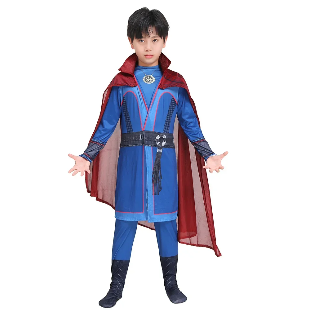 Doctor Strange Costume Halloween Party Doctor Strange In Mad Tv E Film Costume Multiverse Superhero Tuta Adulto/Bambini