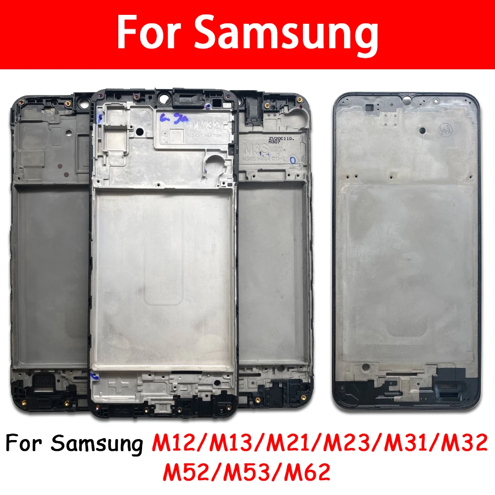 Cornice Dell'Alloggiamento Del Telaio Anteriore Per Samsung M12 M13 M21 M23 M31 M32 M52 M53 Nuovo Alloggiamento Telaio Centrale Telaio Telaio Anterior