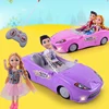 2024 New Rc Car 1:16 Remote Control Doll Convertible Sports Car Pink Party Girls Toys For Children Rechargeable Battery Girl Toy 1