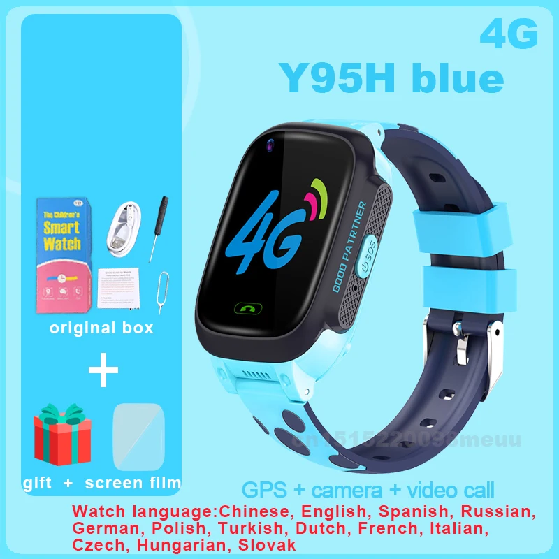 4G Smart Watch LT25 Waterproof children Smartwatch SOS GPS Tracker Phone Watch Video Call kids watch Temperature Y95H PK LT21 