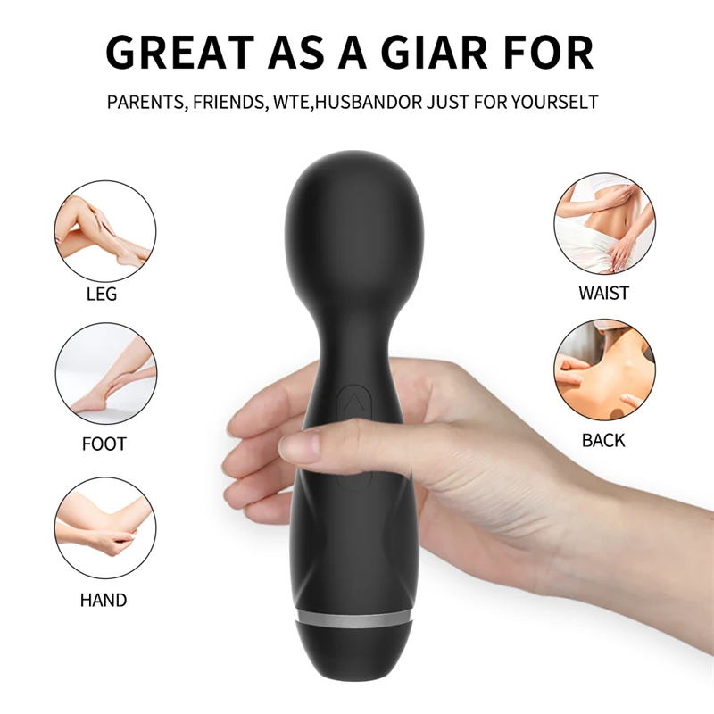 New Female Masturbator 8 Modes Powerful AV Wand Vibrator Clitoral G-spot Vibrator Magnetic Rechargeable Massager Adult Sex Toys