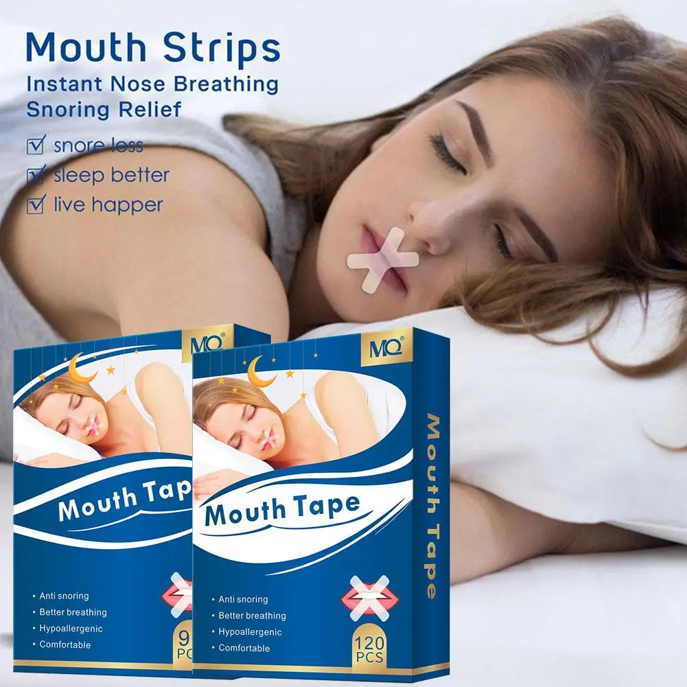 Anti-Snoring Mouth Stickers 30Pcs/Box  Night Sleep Lip Anti-Nose Free Breathing Patches Mouth Closed Orthotic For Children Adult_voghion.com