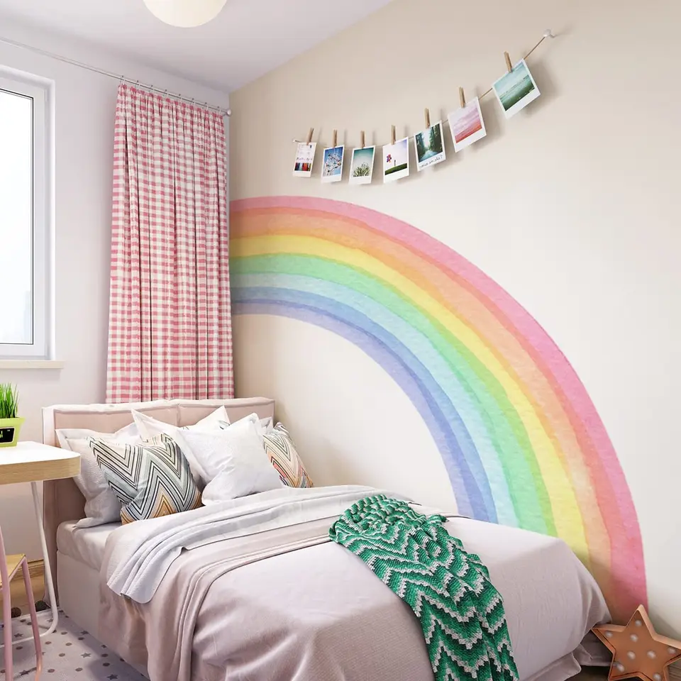 Adesivo per pareti arcobaleno - Italia